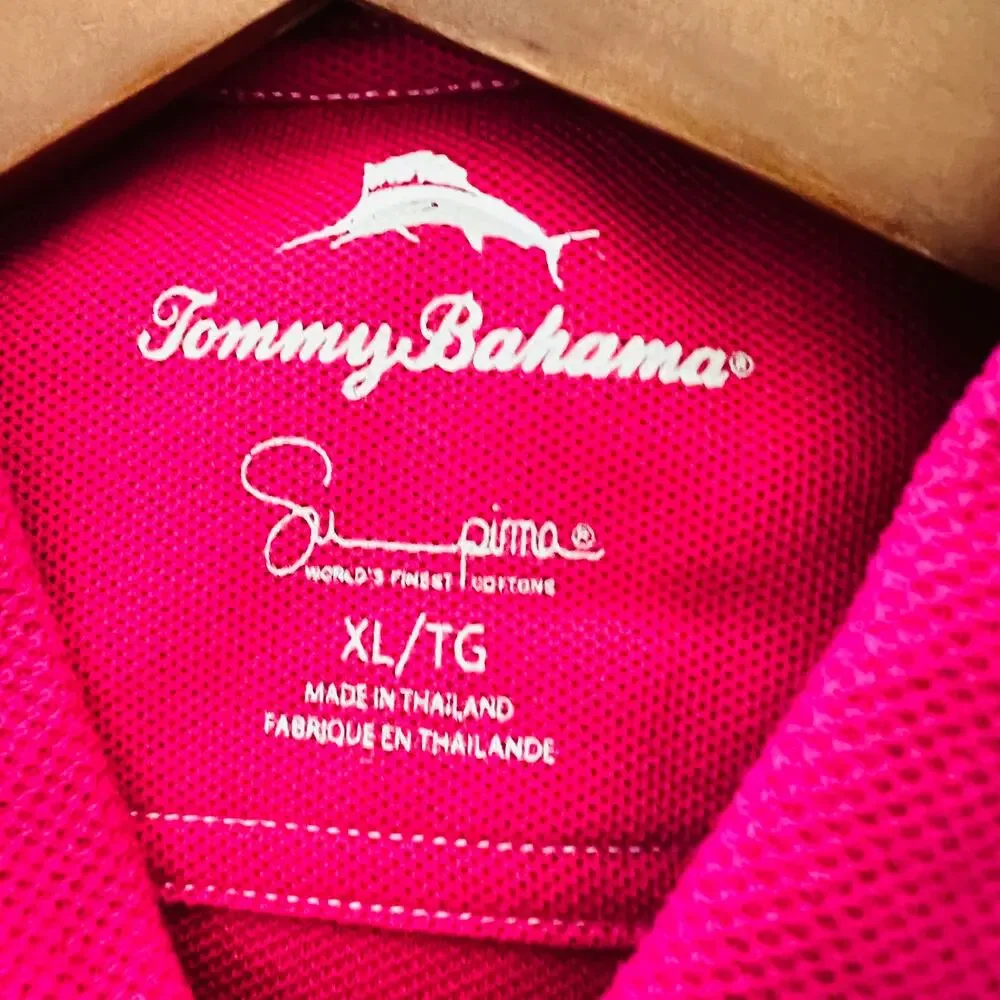 Tommy Bahama Knit Polo Short Sleeve Pink - XL